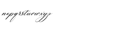 Lamborghini Script Slant Font LOWERCASE