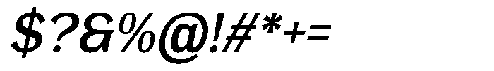 Lamrata Italic Font OTHER CHARS