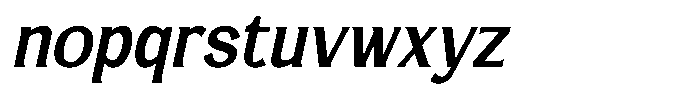 Lamrata Italic Font LOWERCASE