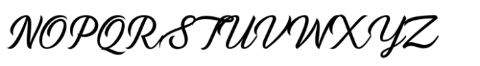 Lancenia Regular Font UPPERCASE