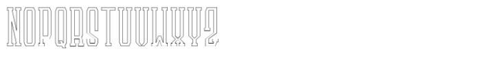 Landeuh  Outline Font UPPERCASE