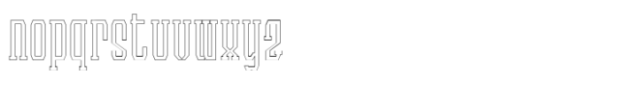 Landeuh  Outline Font LOWERCASE