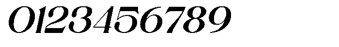 Landmark Models Italic Font OTHER CHARS