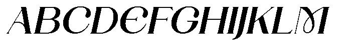 Landmark Models Italic Font UPPERCASE