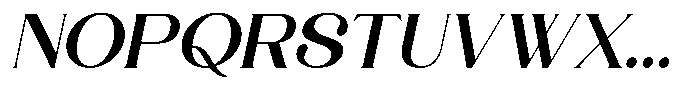Landmark Models Italic Font UPPERCASE