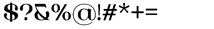 Landmark Models Regular Font OTHER CHARS
