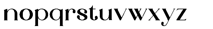 Landmark Models Regular Font LOWERCASE