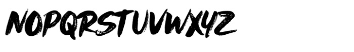 Landsinner Brush Font LOWERCASE