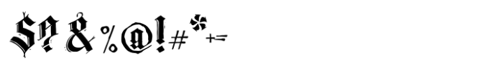 Landsknechts Sword Font OTHER CHARS