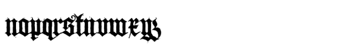 Landsknechts Sword Font LOWERCASE