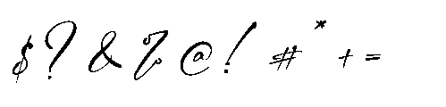 Laneky Haizen Font OTHER CHARS