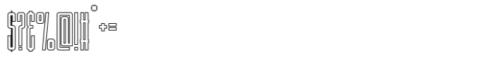 Langella Sharp Outline Font OTHER CHARS