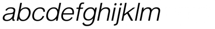 Langton SemiLight Italic Font LOWERCASE