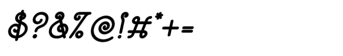 Lanka Curves Bold Italic Font OTHER CHARS