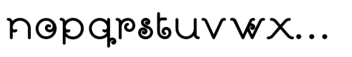 Lanka Curves Bold Font LOWERCASE