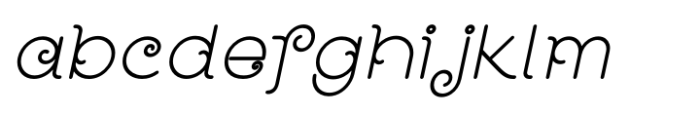 Lanka Curves Regular Italic FONT