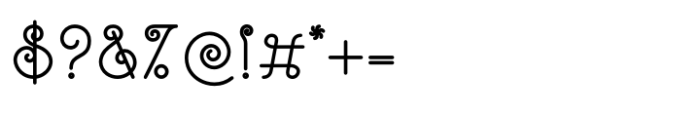 Lanka Curves Regular Font OTHER CHARS