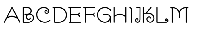 Lanka Curves Regular Font UPPERCASE