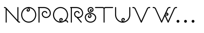 Lanka Curves Regular Font UPPERCASE