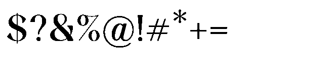 Lanson Bold Font OTHER CHARS
