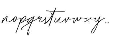 Lanterosy Script Font LOWERCASE