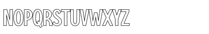 Lantika Outline Font UPPERCASE