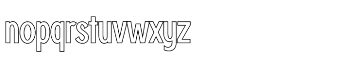 Lantika Outline Font LOWERCASE