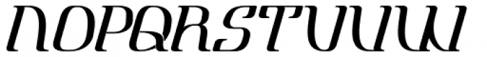 Lanvier Oblique Bold Font LOWERCASE