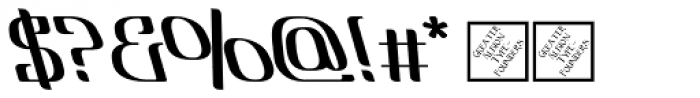 Lanvier Reverse Oblique Bold Font OTHER CHARS