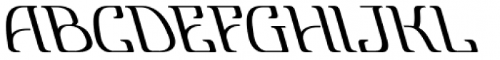 Lanvier Reverse Oblique Font LOWERCASE