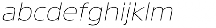 Lanz Thin Italic Font LOWERCASE