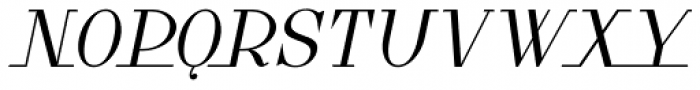 Lanzelott Extra Line Italic Font UPPERCASE