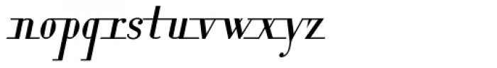 Lanzelott Extra Line Italic Font LOWERCASE