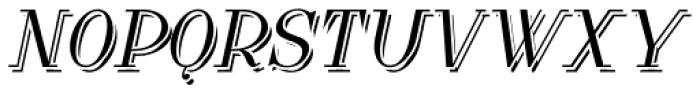 Lanzelott Shadow Italic Font UPPERCASE