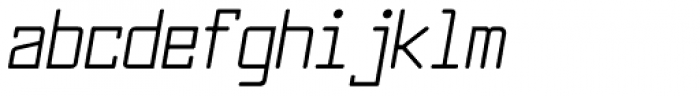 Larabiefont Condensed Italic Font LOWERCASE