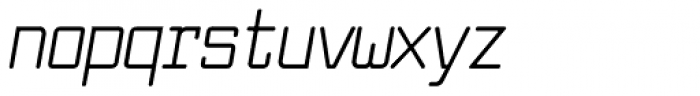 Larabiefont Condensed Italic Font LOWERCASE