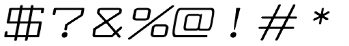 Larabiefont Xtrawide Italic Font OTHER CHARS