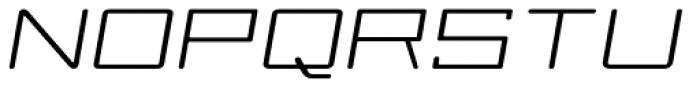 Larabiefont Xtrawide Italic Font UPPERCASE