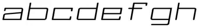 Larabiefont Xtrawide Italic Font LOWERCASE