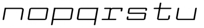 Larabiefont Xtrawide Italic Font LOWERCASE