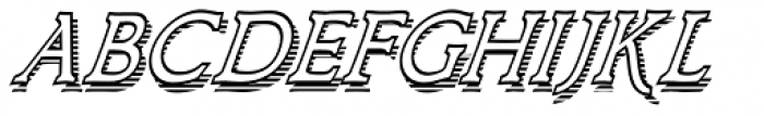 Larchmont Condensed Oblique Font UPPERCASE