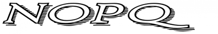 Larchmont Expanded Oblique Font UPPERCASE