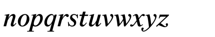 Lardent Classic Medium Italic Font LOWERCASE