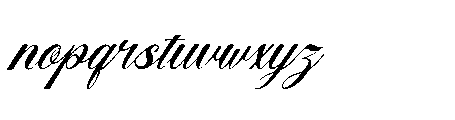 Larfioda Italic Font LOWERCASE