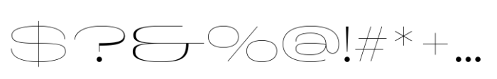 Larga Sans High Light Font OTHER CHARS