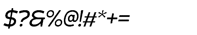 Laripagi Light Italic Font OTHER CHARS