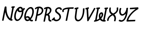 Lariska Innocent Script Regular Font UPPERCASE