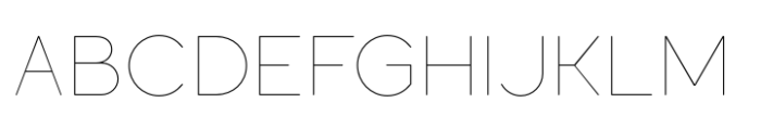 Laro Soft Thin Font UPPERCASE