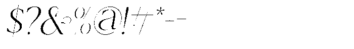 Larovie Italic Font OTHER CHARS