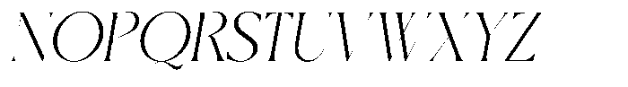 Larovie Italic Font UPPERCASE